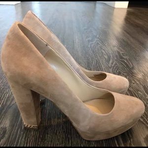 Michael kors suede heels